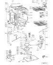 Схема №2 ADG 9340/4 с изображением Панель управления для посудомоечной машины Whirlpool 480140101287