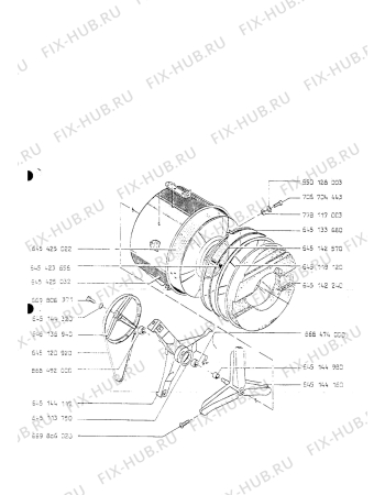 Взрыв-схема стиральной машины Aeg LAV540 W - Схема узла Section 3