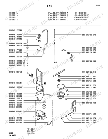 Взрыв-схема посудомоечной машины Electrolux ESI680X  NSFSDK - Схема узла Section4