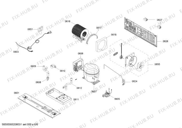 Схема №6 KAN92SC65C с изображением Крышка для холодильника Siemens 00637023