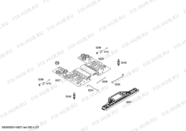 Взрыв-схема плиты (духовки) Bosch PIE675L24E BO.4I.60.LCD.X.FS.TopF - Схема узла 02