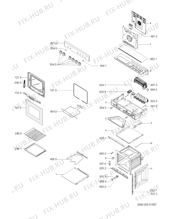 Схема №1 AKL825/AV с изображением Обшивка для духового шкафа Whirlpool 481245319522