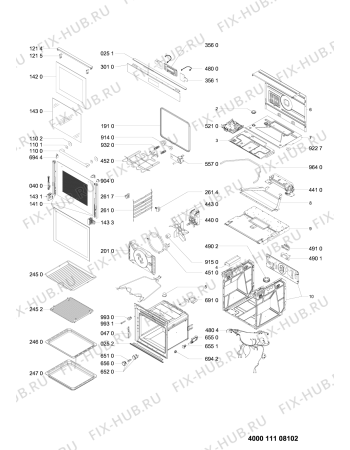 Схема №1 SI6874SHIX (F153147) с изображением Микромодуль для духового шкафа Indesit C00508975