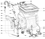 Схема №1 WTD64130DE (354300, L10EWD313112) с изображением Гидрошланг для стиралки Gorenje 269322