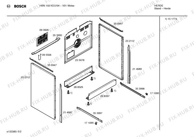 Схема №4 HSN422HEU с изображением Ручка конфорки для плиты (духовки) Bosch 00171530