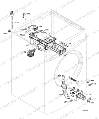 Взрыв-схема стиральной машины Zanussi ZKH2145 - Схема узла Hydraulic System 272