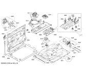 Схема №6 HBA78A750F с изображением Модуль управления, запрограммированный для плиты (духовки) Bosch 00700449
