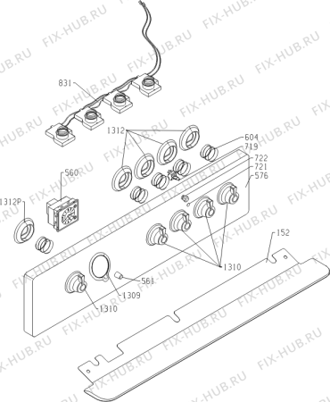 Схема №1 GI62CLB (729468, FG6A1B-APA4B) с изображением Электротаймер для плиты (духовки) Gorenje 421476