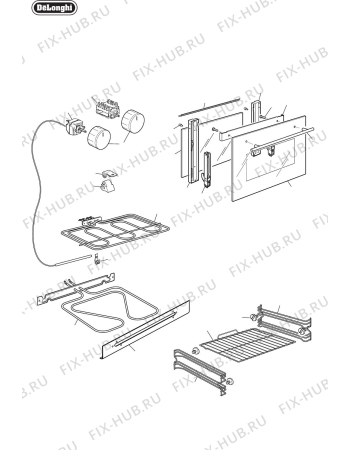 Схема №4 DE60EPS с изображением Переключатель для плиты (духовки) DELONGHI 1031217