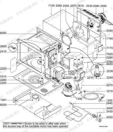 Схема №1 MCC663EB с изображением Нагревательный элемент для микроволновки Aeg 50274139000