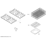 Схема №8 P364GLCLP с изображением Рамка для плиты (духовки) Bosch 00445816