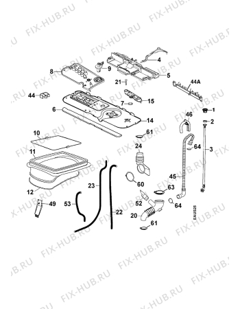 Взрыв-схема стиральной машины Zanussi ZWT2100 - Схема узла Hydraulic System 272