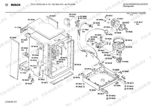 Схема №3 CG582000 с изображением Переключатель режимов для электропосудомоечной машины Bosch 00056237