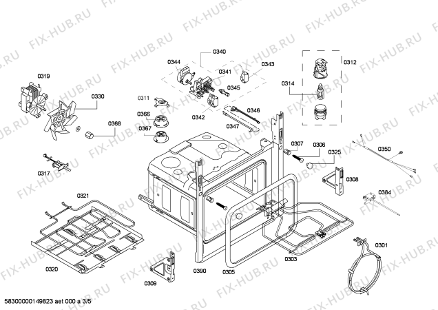 Взрыв-схема плиты (духовки) Bosch HBB77C651E horno.bosch.py.3dm.B6.E3-.pta_carr.inx - Схема узла 03