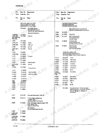 Схема №8 FS8117 с изображением Пленка Siemens 00752465