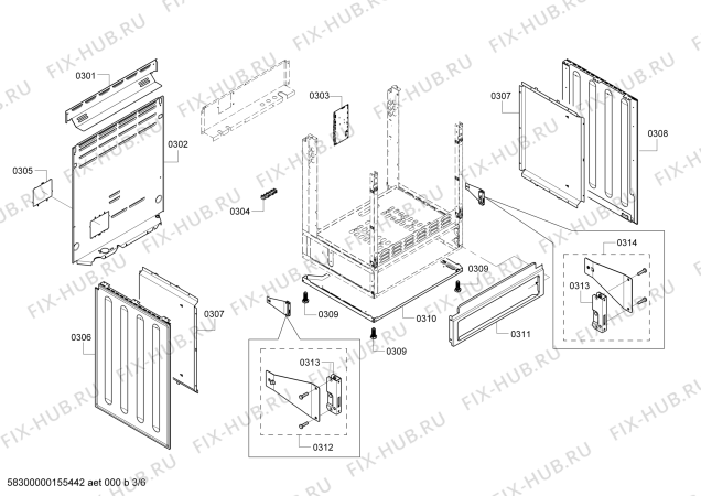 Схема №4 HES7282U с изображением Панель для духового шкафа Bosch 00686207