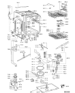 Схема №2 GSXK 7600 D с изображением Панель для электропосудомоечной машины Whirlpool 480140102011