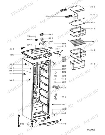 Схема №2 WVG 30 IX с изображением Переключатель для холодильника Whirlpool 481241458266