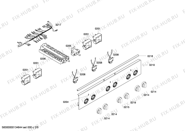 Схема №5 HL422210X с изображением Ручка конфорки для духового шкафа Siemens 00614157