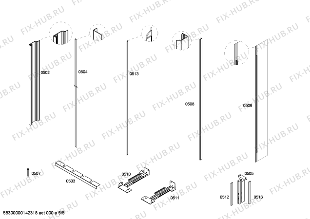 Схема №4 RW464760 с изображением Плата для холодильной камеры Bosch 00681432