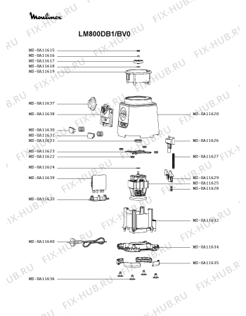 Схема №2 LM800DB1/BV0 с изображением Нож-резак для электромиксера Moulinex MS-0A11684