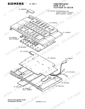 Взрыв-схема телевизора Siemens FS9327 - Схема узла 11