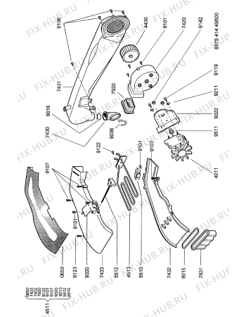Схема №5 AWZ 410/D PL с изображением Покрытие для стиралки Whirlpool 481246228992