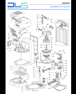 Схема №1 EC251.B с изображением Провод для электрокофеварки DELONGHI 5013277119