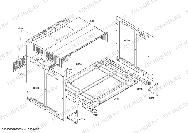 Схема №5 HE236501 с изображением Панель управления для духового шкафа Siemens 00444366