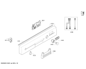 Схема №5 SN25E211EU с изображением Передняя панель для электропосудомоечной машины Siemens 00675327