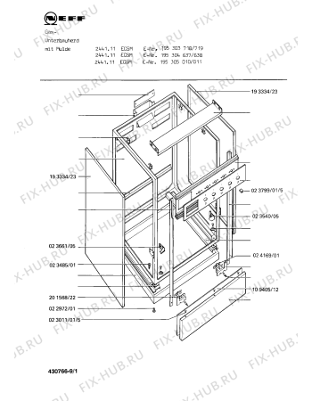 Схема №8 1321445101 2441/111ECSM с изображением Противень для духового шкафа Bosch 00024284