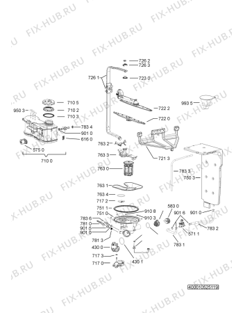 Схема №4 ADG 8798 A+ PC WH с изображением Спецфильтр для посудомойки Whirlpool 481072647111