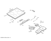 Схема №2 PIF645Q01E с изображением Стеклокерамика для электропечи Bosch 00475934