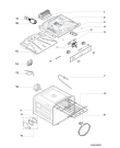 Схема №3 FK89P0BKHAS (F089791) с изображением Дверь (стекло) духовки для плиты (духовки) Indesit C00386416