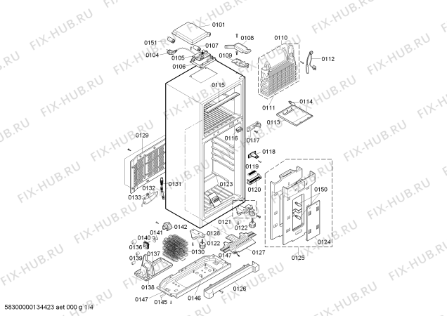 Схема №4 BD7510ANF с изображением Льдогенератор для холодильной камеры Bosch 00745096