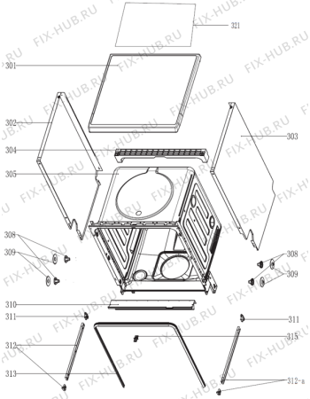 Схема №6 GS52214W (352702, GORENJE#8) с изображением Ящик (корзина) для посудомойки Gorenje 385721