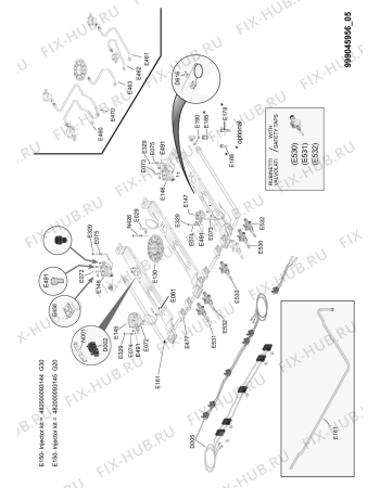 Схема №4 903.168.11 COO T20 S COOKER IK с изображением Разбрызгиватель для плиты (духовки) Whirlpool 482000091400