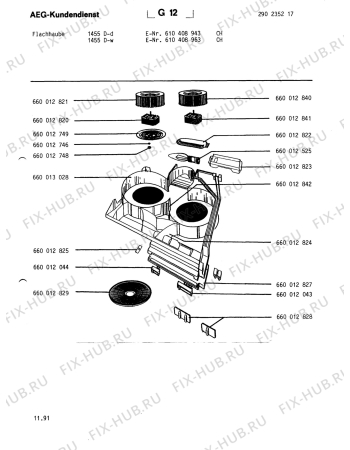 Схема №1 DS 30 - B с изображением Электромотор для электровытяжки Aeg 8996600128202