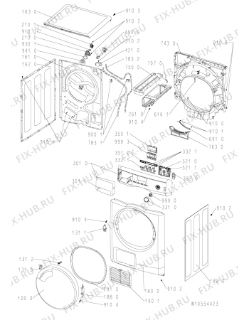 Схема №2 TRKA 7781 с изображением Модуль (плата) для стиралки Whirlpool 481010552227