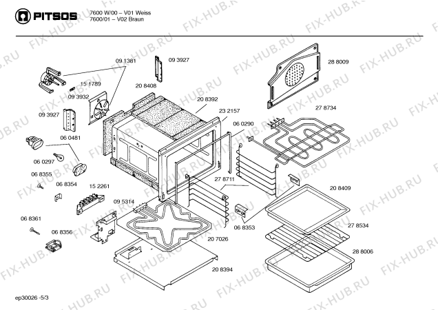 Схема №4 7680WP с изображением Варочная панель для духового шкафа Bosch 00232153