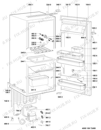 Схема №1 CAV120A2 (F091236) с изображением Руководство для холодильника Indesit C00346573