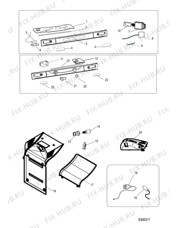 Взрыв-схема холодильника Indesit ITF016S (F156422) - Схема узла