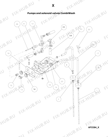 Схема №24 AFO 384 с изображением Другое для комплектующей Whirlpool 482000001525