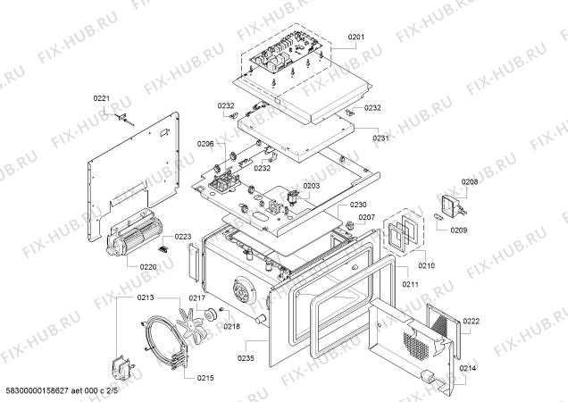 Схема №5 BS274101 с изображением Магнитный клапан для электропечи Bosch 00623800