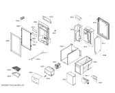 Схема №5 RF463703 с изображением Дверь для холодильной камеры Bosch 00713204