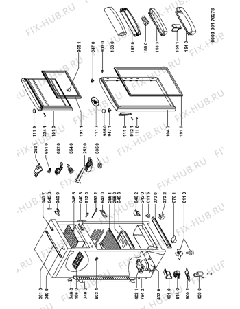 Схема №1 ARZ 9320/H/BR с изображением Дверца для холодильной камеры Whirlpool 481241618662