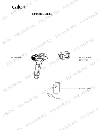 Схема №1 EP9800C0/E50 с изображением Микронасадка для электробритвы Calor CS-00125858