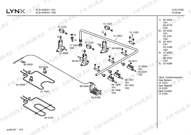Схема №4 4CS145B с изображением Панель для плиты (духовки) Bosch 00362411