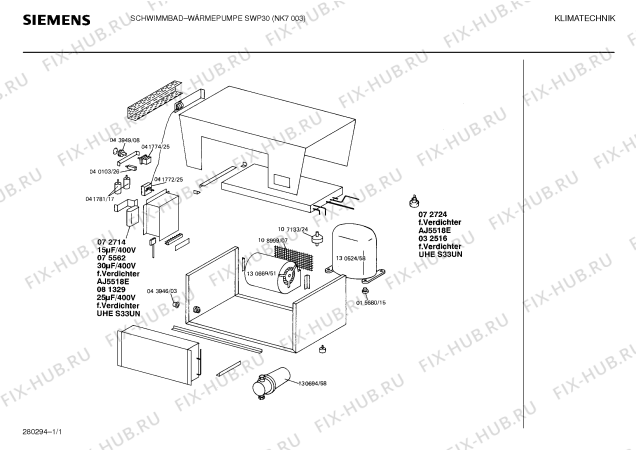 Схема №1 SWP30 с изображением Конденсатор пластмассовый для электровытяжки Bosch 00041781