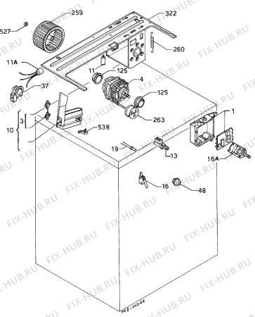 Взрыв-схема стиральной машины Zanussi TD275/A - Схема узла Electrical equipment 268